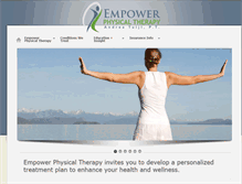 Tablet Screenshot of empower-physicaltherapy.com